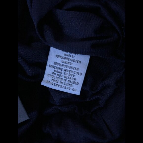 New 19 Cooper Jumpsuit Small Womens Blue Cropped Pleated Wide Leg Halter Neck - Picture 10 of 10